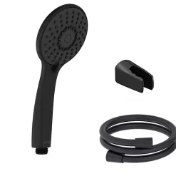 Pommeau De Douche, Flexible Et Barre De Douche|Jacob Delafon Pommeau de douche Juliette noir mat + flexible et support de douche noir mat