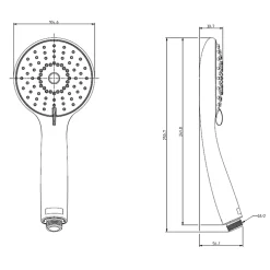 Pommeau De Douche, Flexible Et Barre De Douche|Jacob Delafon Pommeau de douche Juliette noir mat + flexible et support de douche noir mat