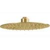 Kibath Pommeau de douche rond de 25 cm avec finition or brossé en acier inoxydable