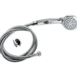 Rousseau Pommeau de douche Heko - Flexible 1J ANTI CALCAIRE STOP'O chromé - Garantie 5 ans