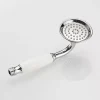 Deko Pommeau de douche traditionnel en laiton chromé et céramique de pour salle de bain