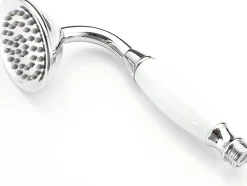 Deko Pommeau de douche traditionnel en laiton chromé et céramique de pour salle de bain