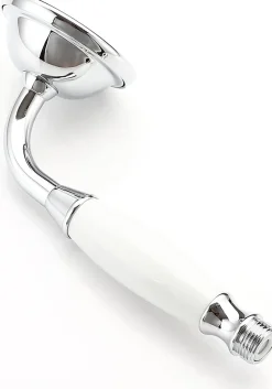 Deko Pommeau de douche traditionnel en laiton chromé et céramique de pour salle de bain