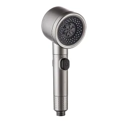Deko Pommeau de douche universel avec filtre, 3 modes de pulvérisation et bouton pause