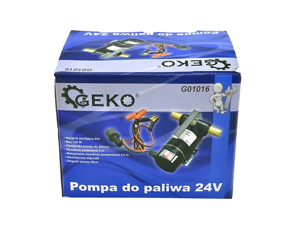 Geko Pompe À Carburant 24V Mini Pour Diesel Et Huile De Chauffage