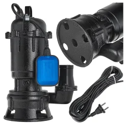 Geko Pompe Broyeur WQD 550W Pour Eaux Sales Avec Interrupteur Flotteur