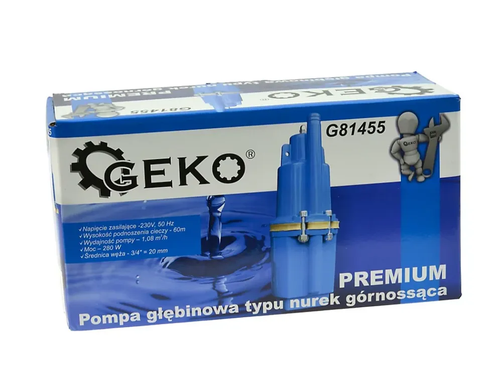 Geko Pompe De Puits Submersible Premium 280W Pour Eau Potable
