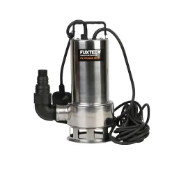 Fuxtec Pompe de relevage eaux usées - FX-TP11100 - INOX 1100W débit 15000 litres par heure