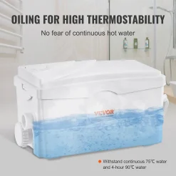 Vevor Pompe macératrice 350W, 3 entrées eau, 6000 L h, relevage 7 m, eaux usées sous-sol cuisine.