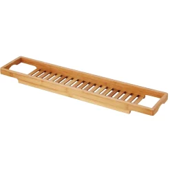 Accessoire De Baignoire|MSV Pont de baignoire en bambou L. 70 x P. 14,7