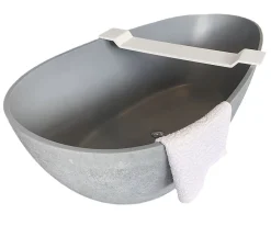 Tablier Et Habillage De Baignoire|Bernstein Pont de baignoire en fonte minérale PB4208 - 85x16cm - Blanc mat