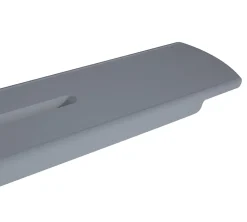 Bernstein Pont de baignoire plateau pour bain en fonte minérale PB4210 - 85x16,5cm - Gris mat