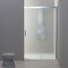 Kiamami Valentina Porte de douche 120 cm pour niche porte fixe droite en verre mat - dream