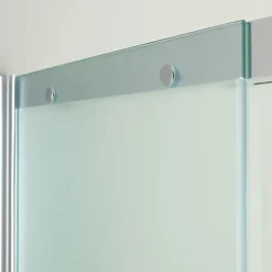 Kiamami Valentina Porte de douche 120 cm pour niche porte fixe droite en verre mat - dream