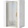 Rea Porte de douche à entrouvrir Rapid Swing Brushed Gold 90