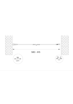 Laneri Porte de douche 6 mm pliante pour installation en niche - 58-61,5
