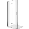 Laneri Porte de douche 6 mm pliante pour installation en niche - 73-76,5