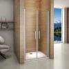 Porte De Douche|AICA Sanitaire Porte De Douche Battante 95x187cm Porte De Douche Installation En Niche Ouverte Vers L'intérieur Ou L'extérieur