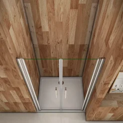 Porte De Douche|AICA Sanitaire Porte de douche battante 120cm en verre anticalcaire Porte de douche Hauteur 197cm