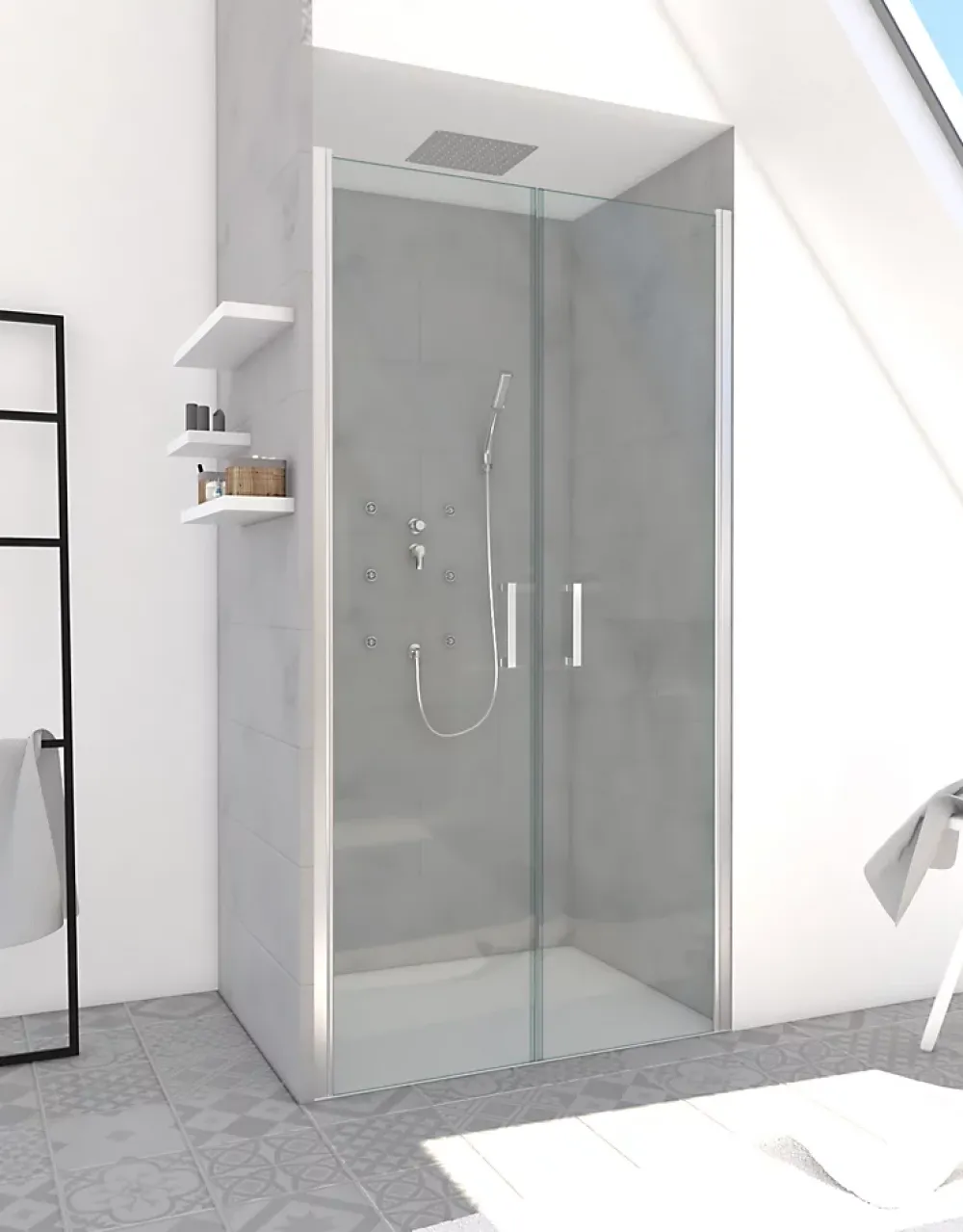 Porte De Douche|Galedo Porte de douche battante Saloon 90cm