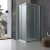 Kiamami Valentina Porte De Douche Carrée 80X80 Cm Mat Effet Peau D'orange 6 Mm - Giada
