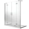 Porte De Douche| Porte de douche 200CM H190 Verre Transparent avec Easy-Clean mod. Flip Porte + Porte