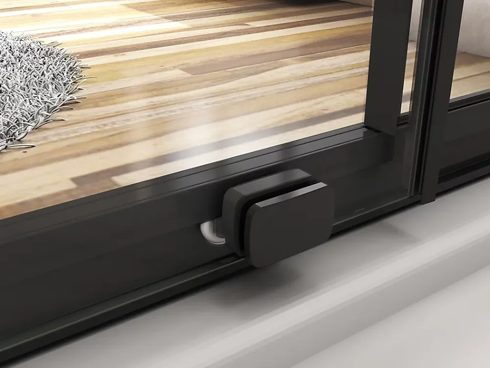 Porte De Douche|AICA Sanitaire Porte de douche coulissante 110cm en verre anticalcaire porte de douche Noir mat avec l'amortisseur Hauteur 195cm