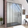 Galedo Porte de douche coulissante noir FactorX 120cm