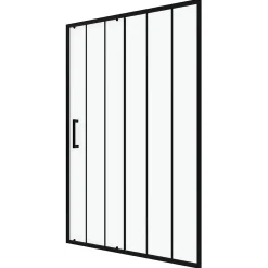 Galedo Porte de douche coulissante noir FactorX 120cm