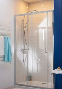 Cooke & Lewis Porte de douche coulissante Onega transparente 120 cm