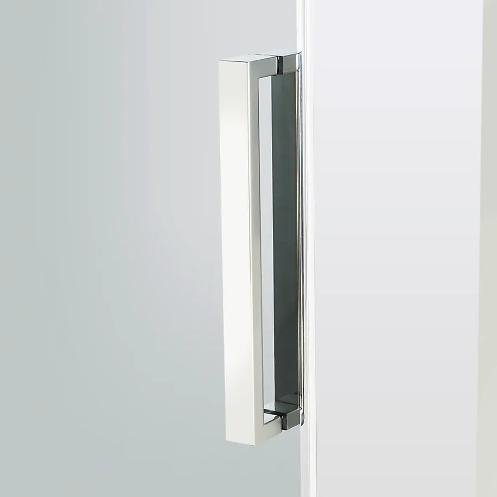 Cooke & Lewis Porte de douche coulissante Zilia verre fumé 140 cm