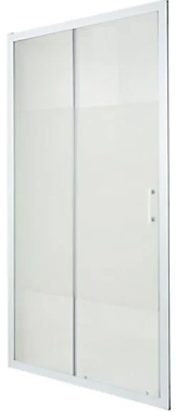 Porte De Douche|Cooke & Lewis Porte de douche coulissante Onega sérigraphié 120 cm
