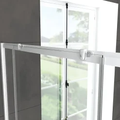 Porte De Douche|Galedo Porte de douche coulissante blanc Spot transparent 100cm