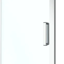 Porte De Douche|GoodHome Porte de douche coulissante PMR l.120 x 195 cm, profilés finition chrome, Ledava