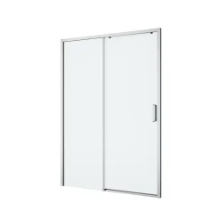 Porte De Douche|GoodHome Porte de douche coulissante PMR l.120 x 195 cm, profilés finition chrome, Ledava