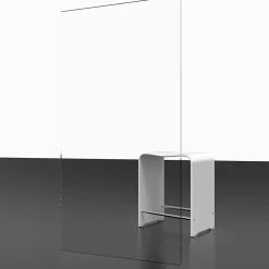 Porte De Douche|Schulte Porte de douche coulissante ouverture droite l.140 x H.200 cm, verre transparent anticalcaire, profilé chromé, Imperial