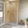 Porte De Douche|Schulte Porte de douche coulissante avec paroi latérale gauche l.120+90 x H.200 cm, verre transparent, profilé alu-argenté, Trend2.0