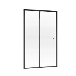 Porte De Douche|Schulte Porte de douche coulissante gauche l.120 x H.200, verre transparent, profilé noir, Trend2.0