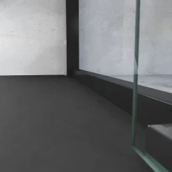 Porte De Douche|Schulte Porte de douche coulissante gauche l.120 x H.200, verre transparent, profilé noir, Trend2.0