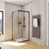Schulte Porte de douche coulissante en accès d'angle l.90 x L.90 x H.180 cm, Sunny Vita