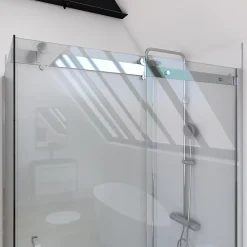 Porte De Douche|Galedo Porte de douche coulissante Rolling transparente 120cm