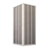 Cabine De Douche|Forte Porte de douche d'angle en PVC 80x80CM H185 avec Ouverture Centrale couleure Blanche mod. Flex