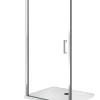 Laneri Porte de douche de 8 mm à battant pour installation en niche H.200 réversible - 69-73 cm