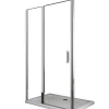 Porte De Douche|Laneri Porte de douche de 6 mm avec un petite paroi et une porte à battant dans la même ligne - 117-120 cm