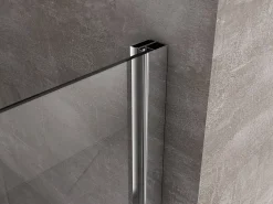 Porte De Douche|Laneri Porte de douche de 6 mm avec un petite paroi et une porte à battant dans la même ligne - 117-120 cm