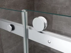 Porte De Douche|Laneri Porte de douche de 8 mm pour installation en niche H.190 avec ouverture coulissante et rèversible - 180 cm