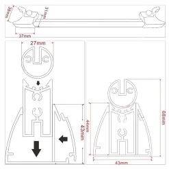 Porte De Douche|Saniverre Porte de douche GINA H.195 réglable de 104 à 108 cm verre 6 mm transparent -