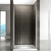 Saniverre Porte de douche GINA H.180 réglable de 96 à 100 cm verre 6 mm transparent -