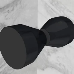 Porte De Douche|Saniverre Porte de douche GINA-BLACK H.180 cm, largeur réglable 100 à 104 cm, verre 6 mm, anticalcaire -