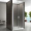 Saniverre Porte de douche KAYA H.185 réglable de 86 à 89 cm verre 6 mm opaque -